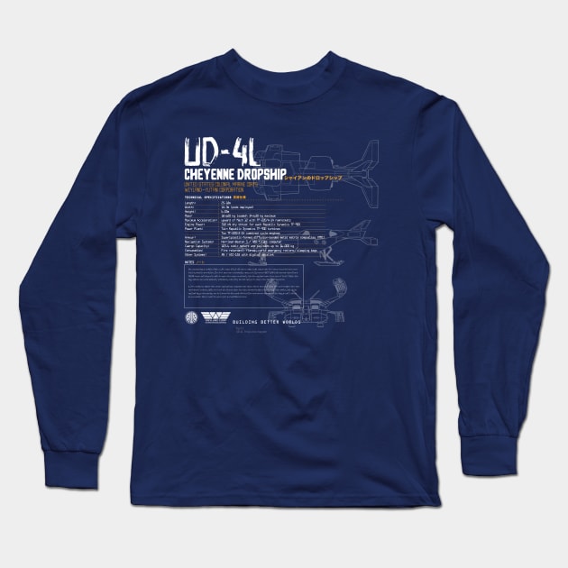 UD-4L Cheyenne Dropship Long Sleeve T-Shirt by MindsparkCreative